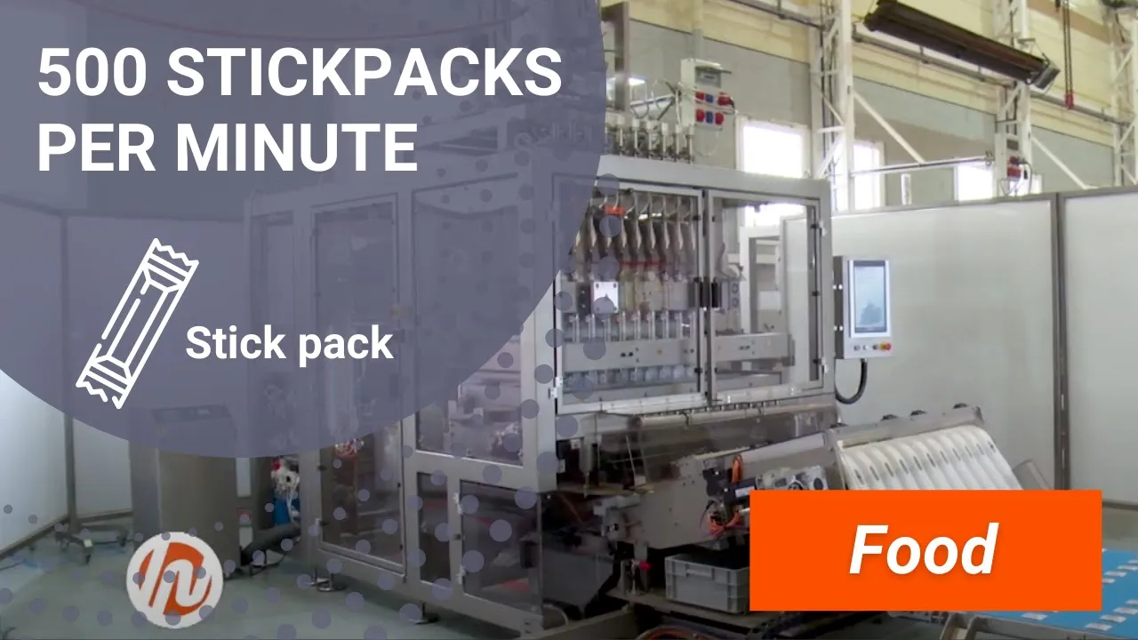 500 Stick packs per minute SP12 packaging machine for food industry INVpack