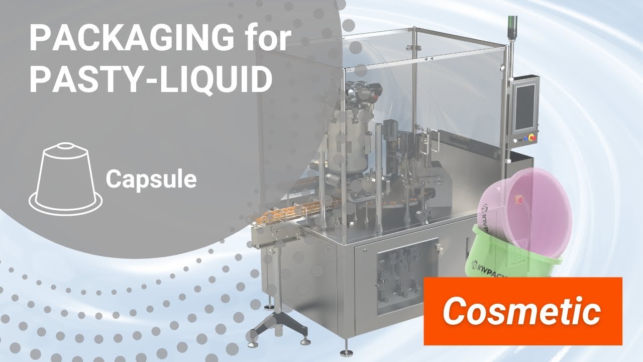 Packaging machine in capsule format for cosmetic industry | C2 capsule | INVpack