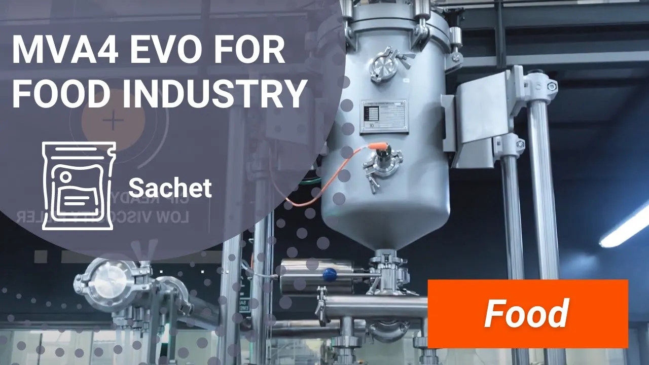 MVA4 SACHET PACKAGING MACHINE FOR LIQUID AND PASTY PRODUCTS FOR FOOD INDUSTRY INVPACK
