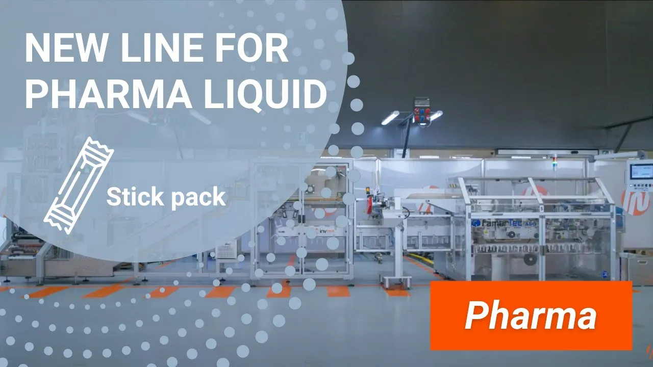New line for pharma liquid packaging machine INVpack