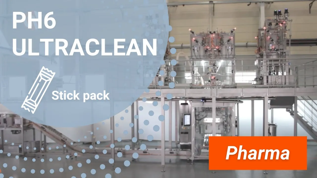 PH6 Ultraclean stick pack packaging machine for pharma industry INVpack