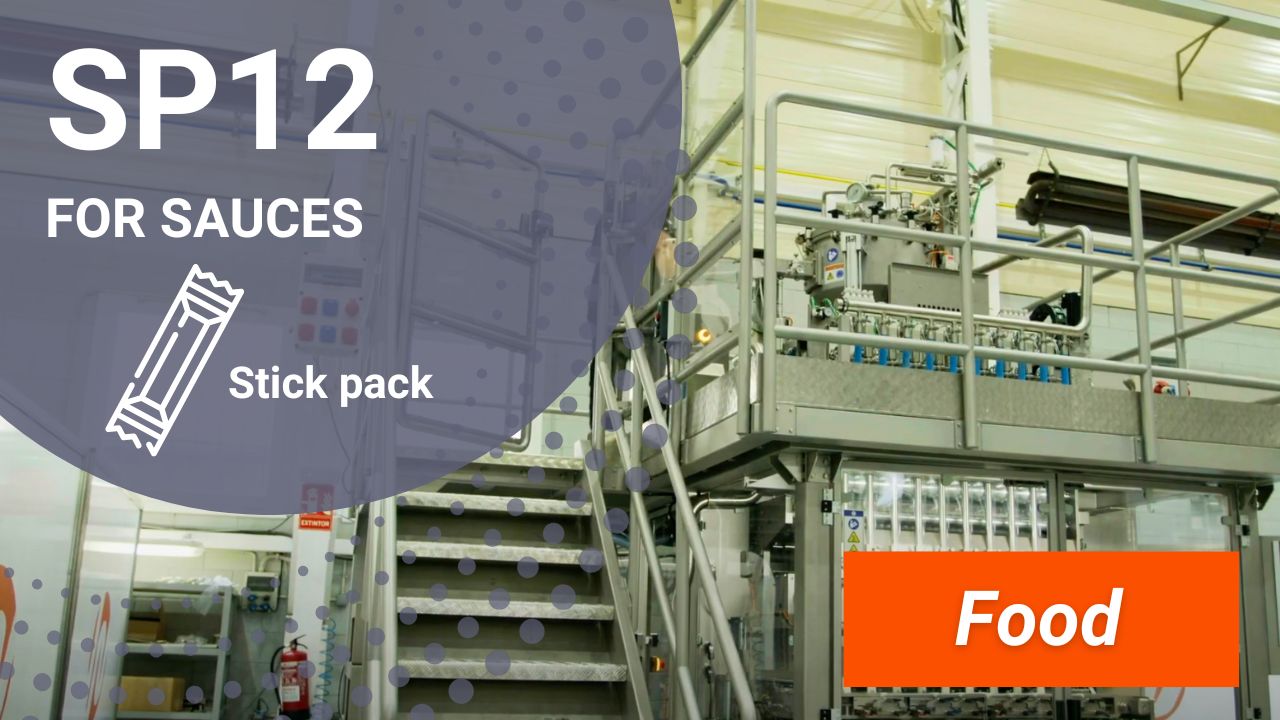SP12 stick pack packaging machine for sauces INVpack