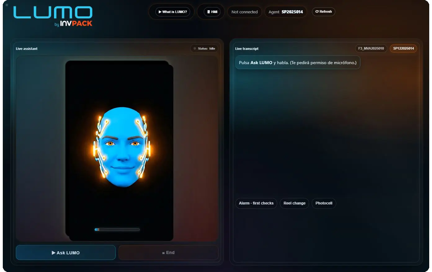LUMO by INVpack Interface